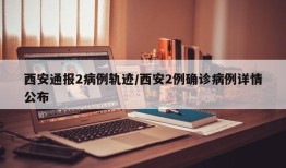 西安通报2病例轨迹/西安2例确诊病例详情公布