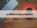 【dnf徽章有什么用,dnf徽章好坏】