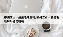 郴州江山一品是毛坯房吗/郴州江山一品是毛坯房吗还是精装
