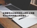 北京限号2020年时间表11月份/北京限号2020年时间表11月份限行