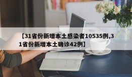 【31省份新增本土感染者10535例,31省份新增本土确诊42例】