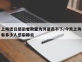 上海近日感染者数量为何居高不下/今天上海有多少人感染肺炎