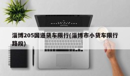 淄博205国道货车限行(淄博市小货车限行路段)