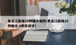 黑龙江新增28例确诊病例(黑龙江新增28例确诊 8例无症状)