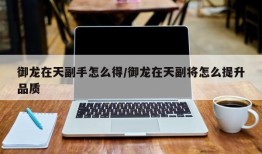 御龙在天副手怎么得/御龙在天副将怎么提升品质