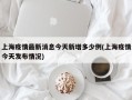上海疫情最新消息今天新增多少例(上海疫情今天发布情况)